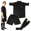 rioh サッカー審判服 M 3点セット(半袖シャツ + ハーフパンツ + ソックス) レフリーウ