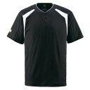 デサント(DESCENTE) ベースボールシャツ(2ボタン) (野球) DB205 ブラック L