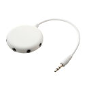 ミヨシ 5分配ステレオミニプラグ ホワイト AAC-SP5/WH 【2個セット】