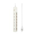 (まとめ)エレコム 省エネタップ6個口T-E5A-2630WH 3m【×5セット】