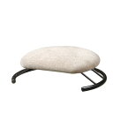 あぐら椅子/正座椅子 【モスホワイト×ブラック】 幅50cm 耐荷重80kg 日本製 スチール 〔リビング〕【代引不可】