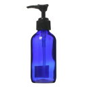 生活の木 青色ガラスポンプ瓶 120ml