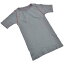 POWER TONE 紳士ハーフスリーブTシャツ 吸汗速乾/部分パイル グレー M-Lサイズ 片倉工業