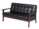 SOFA ソファー シャーク2P-BK 【代引不可】