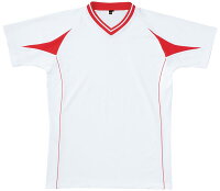 ZETT（ゼット） 野球 ベースボールVネックシャツ BOT760A 1164 ホワイト×レッド Lの画像