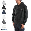 【10%OFFセール】チャンピオン Champion パーカー ジップスウェット スエット C3-C119【スエット ブラック グレー ネイビー フルジップ ジップアップ】【スタイル スポーツ アスレジャー アウトドア アメカジ 無地 ワンポイント シンプル】 メンズ ファッション