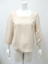 PROPORTION BODY DRESSING/プロポーションボディドレッシング/トップス/カットソー/ブラウス/七分袖/ベージュ/サイズ2/ゆうパケット/レディース【中古】