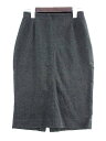 ユニクロ UNIQLO スカート ペンシル ポンチ ストレッチ ハーフ丈 グレー M レディース 【中古】【ベクトル 古着】 161203 古着 買取&販売 ベクトルイズム