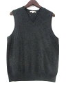 ユニクロ UNIQLO ベスト ラムウール ニット Vネック チャコール M メンズ 【中古】【ベクトル 古着】 170506 古着 買取&販売 ベクトルイズム