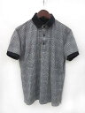 美品 UNIQLO ユニクロ グレンチェック柄 半袖 ポロシャツ S ブラック系 メンズ 【中古】【ベクトル 古着】 170407 古着 買取&販売 ベクトルイズム