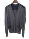 LANVIN ランバン Vネック 切替 長袖 ニット カーディガン S グレー ネイビー メンズ 【中古】【ベクトル 古着】 180302 古着 買取&販売 ベクトルイズム