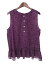 GAP ギャップ 花柄 フリル ジョーゼット ノースリーブ カットソー M パープル ブラック レディース 【中古】【ベクトル 古着】 180410 古着 買取&販売 ベクトルイズム