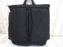 ポーター PORTER 吉田かばん タンカー 2WAY ヘルメット バッグ 黒 ナイロン ロゴ トート ショルダー メンズ/レディース/ユニセックス 【ベクトル 古着】【中古】 160720