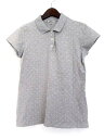 ユニクロ UNIQLO ポロシャツ M 灰 グレー コットン 鹿の子 ドット柄 春夏 レディース 【中古】【ベクトル 古着】 170820 古着 買取&販売 ベクトルイズム