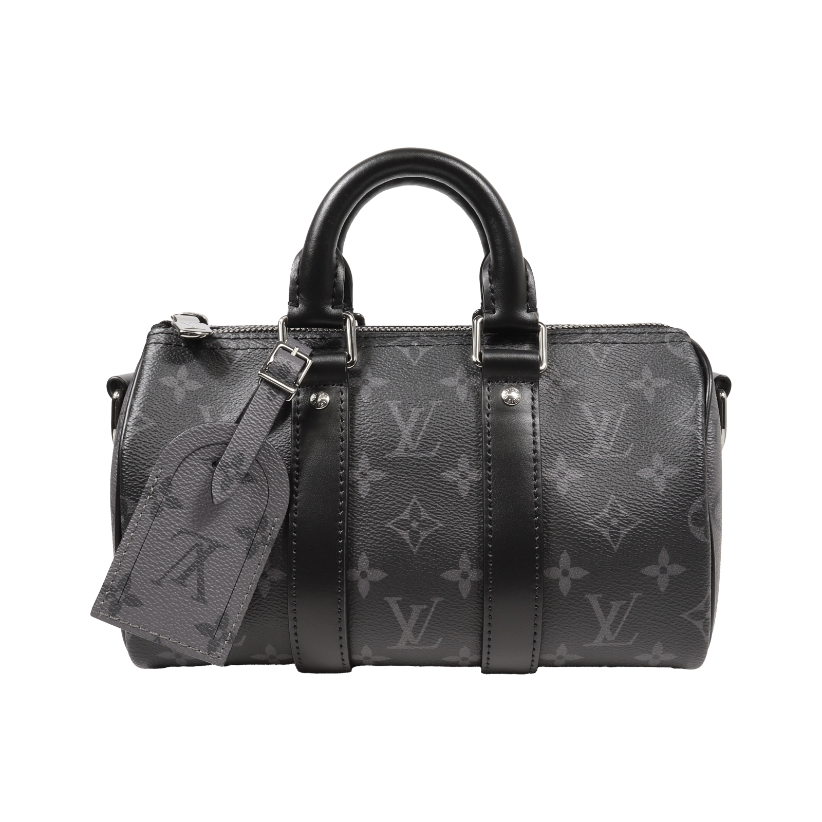 Louis Vuitton ルイヴィトン キーポル・バンドリエール25 M46271 モノグラム・エクリプス ノワール グレー ハンドバッグ ショルダーバッグ バッグ ブランド ブランドバッグ おしゃれ レディース メンズ 母の日 父の日 誕生日 プレゼント 送料無料 【中古】