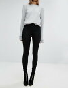 チープマンデー レディース デニムパンツ ボトムス Cheap Monday Spray On High Waist Skinny Jeans Black