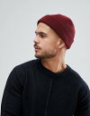 エイソス メンズ 帽子 アクセサリー ASOS Fisherman Beanie in Burgundy Burgundy