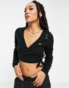 【送料無料】 フレッドペリー レディース ニット・セーター アウター Fred Perry X Amy Winehouse wrap sweater in black Black