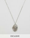 スケアードホーク レディース ネックレス・チョーカー アクセサリー Sacred Hawk sword and snake locket necklace Silver