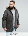 デューク メンズ パーカー・スウェット アウター Duke King Size Parka Jacket In Khaki Green