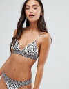 リップカール レディース トップのみ 水着 Rip Curl south winds fixed triangle bikini top in black Black