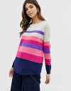 オアシス レディース ニット・セーター アウター Oasis sweater in stripe Multi