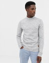 ジャック アンド ジョーンズ メンズ ニット・セーター アウター Jack & Jones Originals High Neck Knitted Sweater Light grey melange