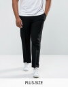 デューク メンズ カジュアルパンツ ボトムス Duke King Size Regular Fit PANTS With Adjustable Waist In Black Black