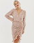 リクオリッシュ レディース ワンピース トップス Liquorish mini wrap dress with ruffle hem in star print Pink