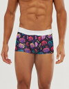 エイソス メンズ トランクス アンダーウェア ASOS DESIGN hipsters with all over geo pug print Purple
