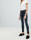 モンキ レディース デニムパンツ ボトムス Monki Mocki Slim Mid Waist Jeans Dark blue