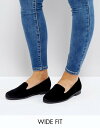 エイソス レディース パンプス シューズ ASOS MALBEC Wide Fit Flat Shoes Black
