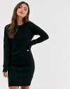 ブレーブソウル レディース ワンピース トップス Brave Soul Grungy Round Neck Sweater Dress Black