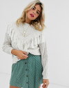 エイソス レディース ニット・セーター アウター ASOS DESIGN sweater with fringe detail Oatmeal
