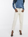 エイソス レディース デニムパンツ ボトムス ASOS DESIGN Relaxed boyfriend jeans in ecru Natural