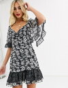 テルーラ レディース ワンピース トップス Talulah bright lights mixed daisy print mini dress Felicia floral spot