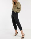 ストラディバリウス レディース デニムパンツ ボトムス Stradivarius slouchy jeans in black Black