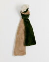 ピーシーズ レディース マフラー・ストール・スカーフ アクセサリー Pieces faux fur color block scarf Multi