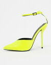 エイソス レディース ヒール シューズ ASOS DESIGN Possible pointed high heels in yellow Yellow