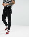 エイソス メンズ デニムパンツ ボトムス ASOS Tapered Jeans In Recycled Cotton Black