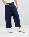 エイソス メンズ デニムパンツ ボトムス ASOS DESIGN Wide Leg Cropped Jeans In Indigo Indigo