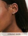 キングスリーライアン レディース ピアス・イヤリング アクセサリー Kingsley Ryan stud earrings in sterling silver with bow Sterling silver