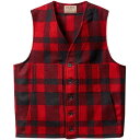 フィルソン メンズ ベスト トップス Mackinaw Wool Vest Red/Black