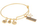 アレックスアンドアニ レディース ブレスレット・バングル・アンクレット アクセサリー Polar Express Train Ticket Duo Charm Bangle Bracelet Gold