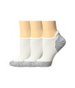 スマートウール レディース 靴下 アンダーウェア PhD Run Elite Micro 3-Pair Pack White/Light Gray
