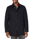 ドッカーズ メンズ コート アウター Big & Tall Weston Wool Blend Car Coat With Scarf Navy