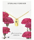 スターリングフォーエバー レディース ネックレス・チョーカー・ペンダントトップ アクセサリー Birth Flower Pendant Necklace Gold/January/Ca