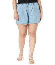 メイドウェル レディース ハーフパンツ・ショーツ ボトムス Plus Size Seamed Pull-On Shorts - Denim Edition Rathmore Wash