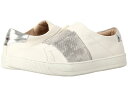 ジョンストンアンドマーフィー レディース スニーカー シューズ Eden White Italian Soft Leather/Silver Metallic Snake Print