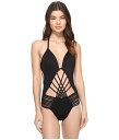 ケネスコール レディース 上下セット 水着 Sexy Solids Push-Up One-Piece Black